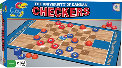 NCAA Kansas Jayhawks Checkers, Gray, Small