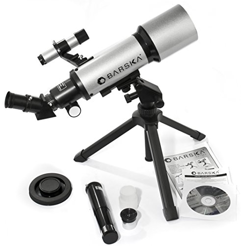 Barska Teleskop 40070 Refractor, silber, 34.3 x 9.5 x 9.5, AE10100 – Bild 6