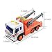 Gizmovine Toy Truck Heavy Duty Wrecker Tow Truck Police Construction Toys for Boys with Friction Power (with Double Hooks)