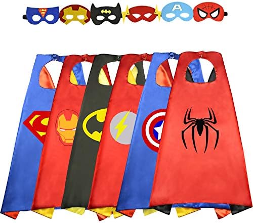 Easony 3-12 Year Old Boys Toys, Fun Cool Cartoon Superhero Capes Stocking Fillers Toys for 3-10 Year Old Boys Girls, Birthday Present Gifts for 3-12 year old boys Girls Halloween costume