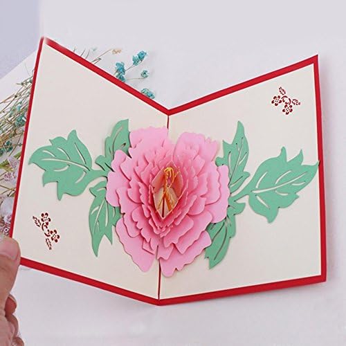 3d Up Cartes De Vœux Pivoine Anniversaire Saint Valentin Mere Jour Christmtb Fetes Occasions Speciales Maison