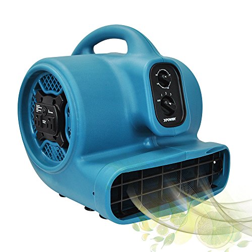 XPOWER P-450AT Scented Air Mover with Timer, Power Outlets & 5 Aroma Beads Sample Packs