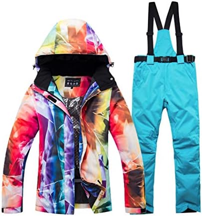 Raylans Women Warm Ski Suit Ski Jacket And Pants Warm Waterproof Breathable Skiing And Snowboarding Suits