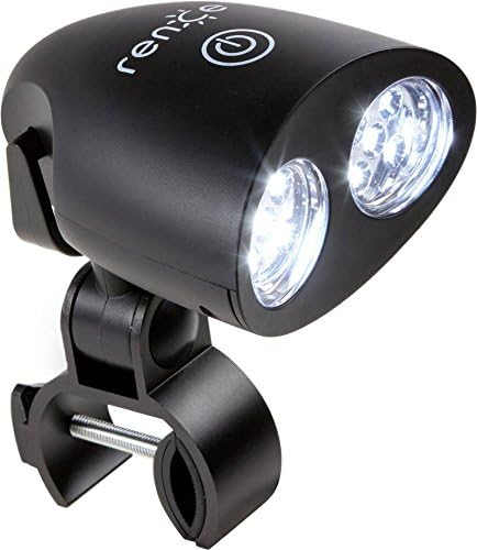 Rence - Barbecue Grill Light - Weather Resistant BBQ Light for Most Grills - Handle Mount Grill Light with 10 Bright LED Grill Lights - Switch Function - Battery Operated - Bonus - Lens Cleaning Cloth