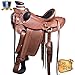 HILASON 16″ Western Horse Saddle Leather Wade Ranch Roping Tanthumb 1