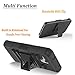 Alcatel OneTouch Fierce XL Case, Alcatel Flint Case, Alcatel Pixi Glory 4G LTE Case, Circlemalls [Combo Holster] with Built-in Kickstand Locking Belt Clip + Stylus Pen +[ HD Screen Protector] Black