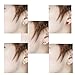 Huiyuzhi Women's Christmas Emoji Stud Earrings set (10 Pairs)