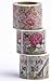 Washi Tape (Japanese Masking Tape) by MIKOKA, 1.2 Inches Wide, 16.4 Feet Long, Set of 3 - Mode