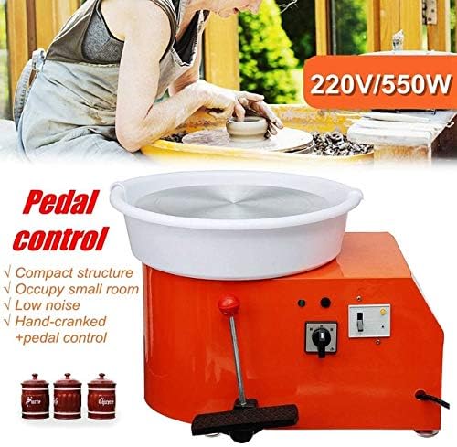SHIJING Turning Electric Pottery Wheel Ceramic Machine 220V 550W 300mm Ceramic Clay Potter Kit for Ceramic Work Ceramics