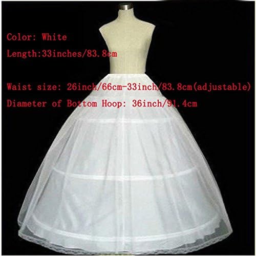 Zhu Li Ya Ball Gown 3 Hoops Petticoat Quinceanera Dresses Crinoline Underskirt
