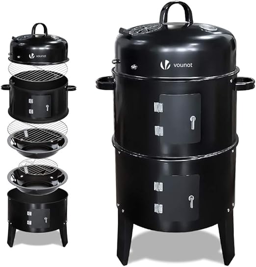 Vounot Barbecue Fumoir Smoker Multifonctions Bbq 3 En 1