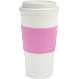 Copco 2510-9920 Acadia Double Wall Insulated Travel Mug with Non-Slip Sleeve, Bubble Gum