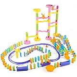 Domino World Super Deluxe Dominoes Playset for Kids (188 pcs)
