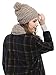 Bienvenu Women Fashion Winter Warm Knitted Scarf and Hat Set Skullcaps,Light Coffee