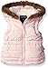 Nautica Girls' Printed Filled Vest With Sherpa Lined Hood