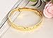 Girl Era Best Lucky Gold Snowflake Engraved Bracelets Cool Charm Bracelets Gift