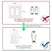 WiFi Smart Wall Touch Light Switch Glass Panel Wireless Remote Control by Mobile APP Anywhere Compatible with Alexa,Timing Function No Hub Required (Wall Switch 2 Gang)