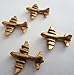 Airplane Decorative Metal Push Pins, 15 Pieces, Gold T-503AG