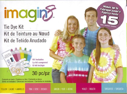 Tie Dye Kit 30 Pieces Makes up to 15 Shirts by Imagin8
