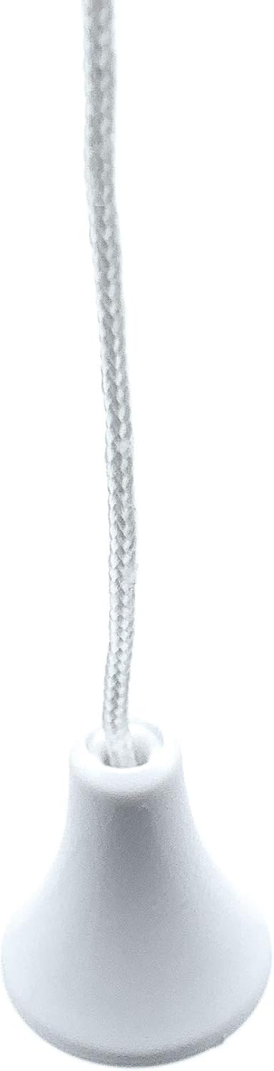 JAM2DAY 2 Light Pull Cords for Ceiling Light Switches Bathroom, Toilet, White Adjustable, 175cm - Image 5