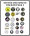 Second Amendment Decal Pack, 24 Decals, 2 Inch Vinyl Decals, Gun Rights 3%ers III%er Decals