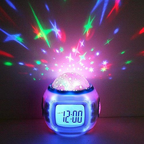 Gpct starry sky projection led alarm clock, timer, &…