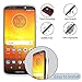 Moto G6 Play Case, Moto G6 Forge Case with Aoways Tempered Glass Screen Protector, Anti-Slip Hard Back Cover + Soft TPU Shockproof Inner Protective Case for Motorola Moto G6 Play - Blue