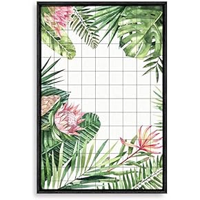 Framed Canvas Home Artwork Decoration Nordic Style Plant Canvas Wall Art for Living Room, Bedroom - 16x24 inches
