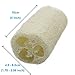 100% Natural 6 Pack of 4 inch Loofahs, ZUEXT SPA Exfoliating Scrubber for Skin Care, Luffa Body Scrub Sponge with Travel Bag, Natural Loofah Exfoliating Bath Sponge, Remove Dead Skin