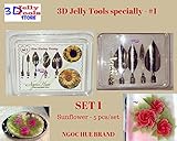 3D Jelly Cake Tools specially -Type 1 - Sunflower - 5 pcs/set