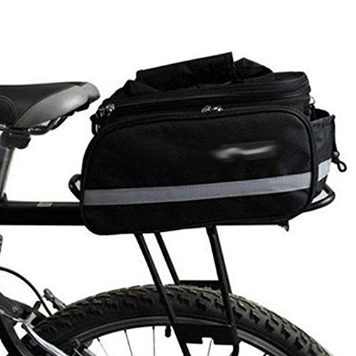 Lexiesxue Cycling Bicycle Bike Pannier Rear Seat Bag Rack Trunk Handle Handbag Storage