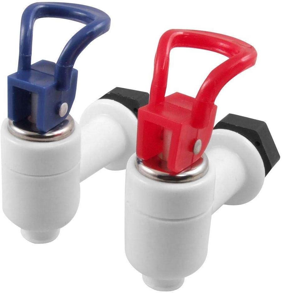 2pcs Universal Size Push Type Plastic Water Dispenser Faucet Tap