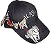 Alaska Husky Dog Team Sled Dog Detailed Ball Cap Hat Black