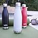 MIRA Stainless Steel Vacuum Insulated Water Bottle | Leak-proof Double Walled Cola Shape Bottle | Keeps Drinks Cold for 24 hours & Hot for 12 hours (Red, 17 oz (500 ml, 0.53 qt))