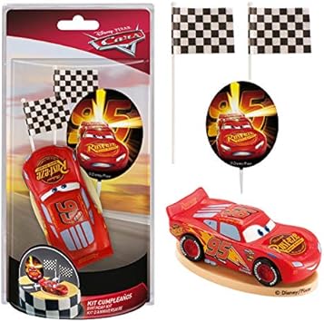 Dekora - Decoracion para Tartas con la Figura de Rayo McQueen de PVC de la Peliculas Cars , color/modelo surtido: Amazon.es: Juguetes y juegos