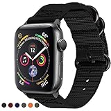 YOUKEX Compatible with Apple Watch Band 42mm 38mm 44mm 40mm Nylon Sport Strap Replacement for iWatch Series 1 Series 2 Series 3 Series 4