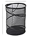 Smart Design Pop-Up Spiral Laundry Hamper Bag Mesh - Collapsible Design - Dorm Room Essential - Kids Clothes Basket Organizer - Home Organization (Holds 3 Loads) (18 x 24 Inch) [Black]