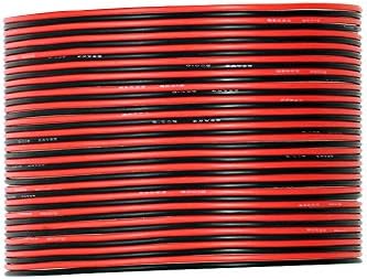 UTUO Silicone Electronic Wire [30ft Total, 15 ft Red and 15ft Black] 28 Gauge Flexible Temper Silicone Rubber Insulator, Oxidation Resistant Tinned Copper Cores