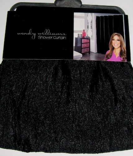 Black Luxury Shower Curtain by Wendy Williams