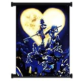 Kingdom Hearts Game Fabric Wall Scroll Poster (32x42) Inches by WUKE