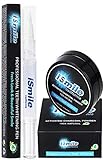 iSmile Teeth Whitening Kit Charcoal & Pen - 35% Carbamide Peroxide Pen & Organic Coconut Charcoal Powder - Professional Strength - No Sensitivity