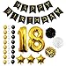 18th Happy Birthday Party Balloons, Supplies & Decorations by Belle Vous - 32 Pc Set - Large 18 Years Foil Balloon 12