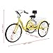 Ridgeyard 26” 7-Speed Adult Tricycle 3 Wheeled Cruise Trike Bike Adult Trikes with Shopping Basket(Yellow)thumb 3