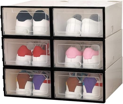 Amazon Com Hankyky Storage Shoe Box Clear Plastic Stackable