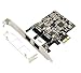 Syba 2 Port Gigabit Ethernet PCI-e x1 Network Interface Card 10/100/1000Mbps LAN Adapter Controller RTL8111E