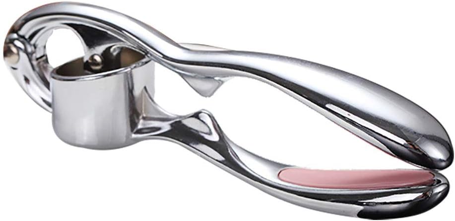 bxhbaihuo Garlic Press,Durable Kitchen Tools Zine-Alloy Press Garlics Easy to Clean Pink
