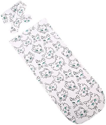 Newborn Baby Blanket Swaddle Sleeping Bag Sleepsack Stroller Wrap and Headband, Bring home Swaddle(Cat Lemon Heart) (Cat, 0-12 Months)