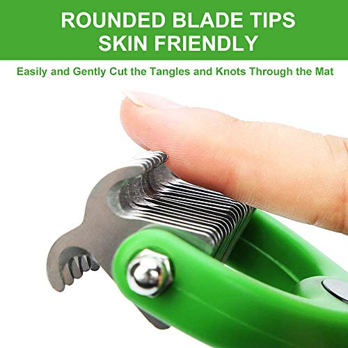 Dog Brush, Dog Brush for Matted Hair, Pet Undercoat Brush for Cat & Dog, Dog Shedding Brush, Efficiently Removes Tangles, Knots, and Mats, Easy to Clean, Hair Type - Thumbnail 2