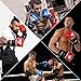 RDX Cow Hide Leather Gel Boxing Glove Punching Bag Mitts Muay Thai T9 - Blue, 16 oz, Blue
