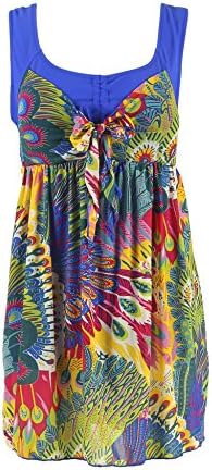NoNoCat Flower Printing Modest 1 Piece Swimwear Cover Up swimdress Plus Size for Women2XL(US 18W- 20W), Blue